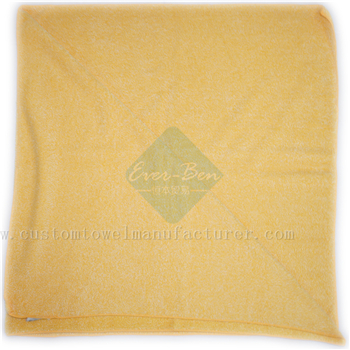 China Bulk Orange hair turbie twist towel supplier Custom Brand Bathroom hair Drying Cloth Towel Factory for South America